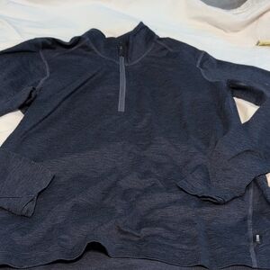 REI Womens Heathered Purple Zip-Up Sweater